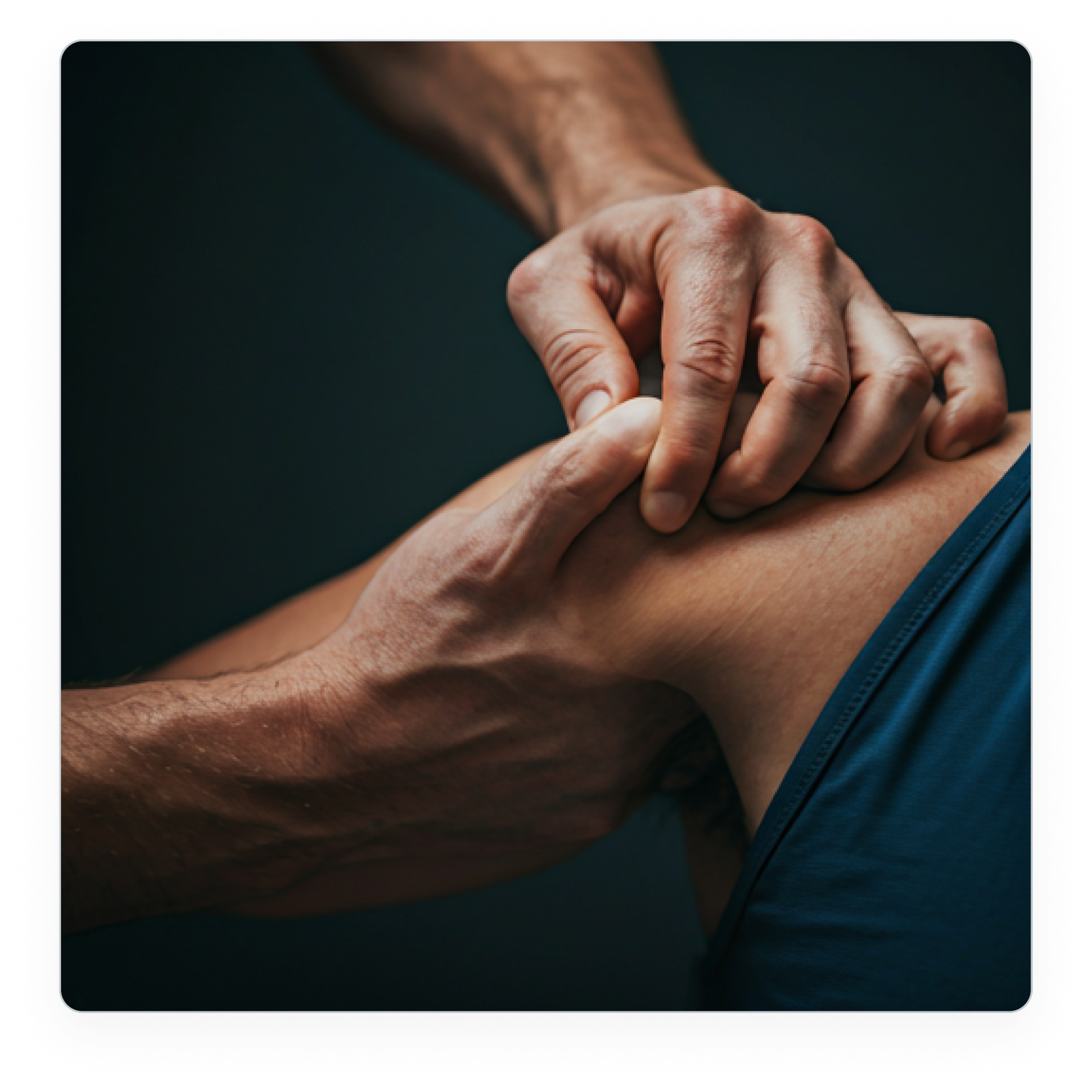 Physiotherapist performing manual therapy